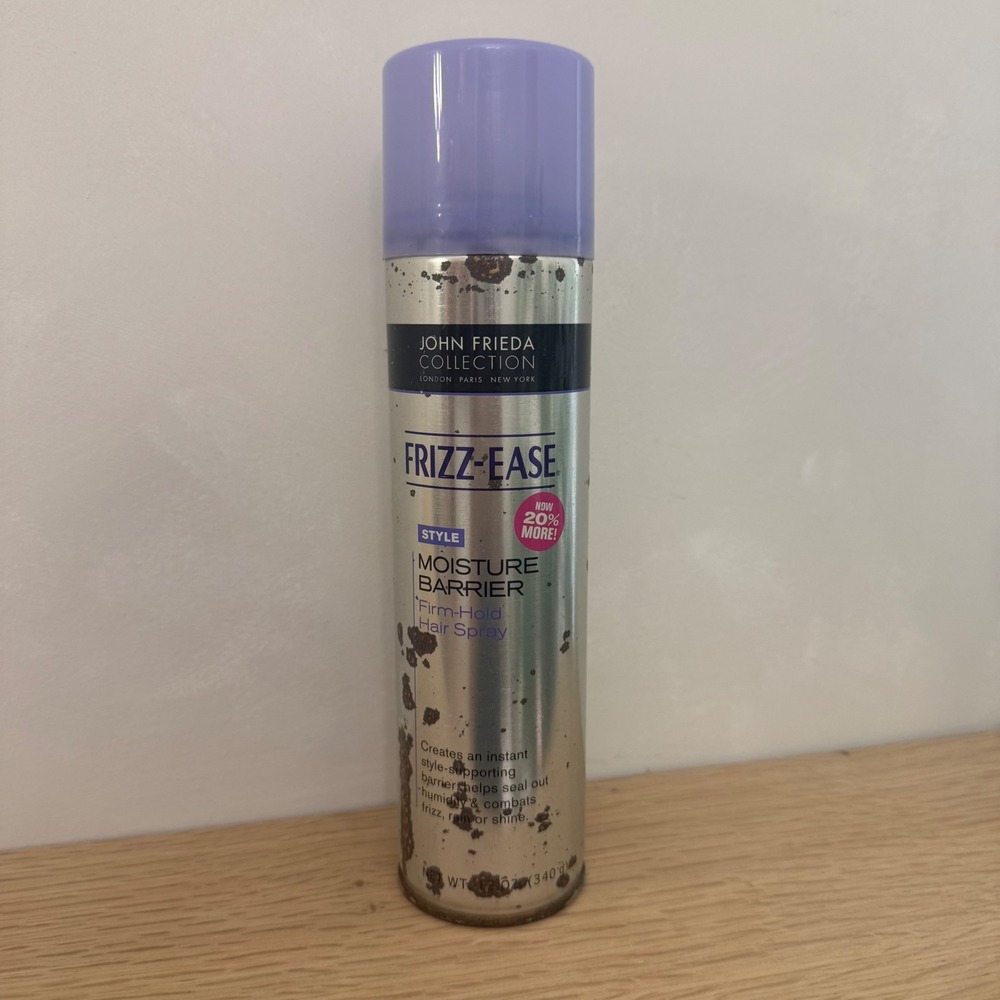 John Frieda Frizz-Ease Moisture Barrier Firm-Hold Hair Spray 12 oz‎ Discontinued